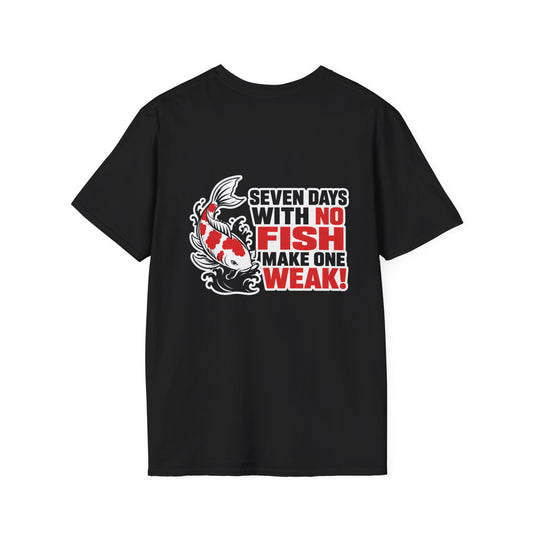 No Fish, Weak! Graphic T-Shirt — 'HOT' Koi Design